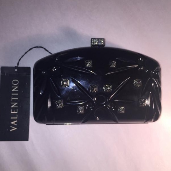 Valentino Handbags - NWT auth VALENTINO black POP rockstud MINIAUDIERE